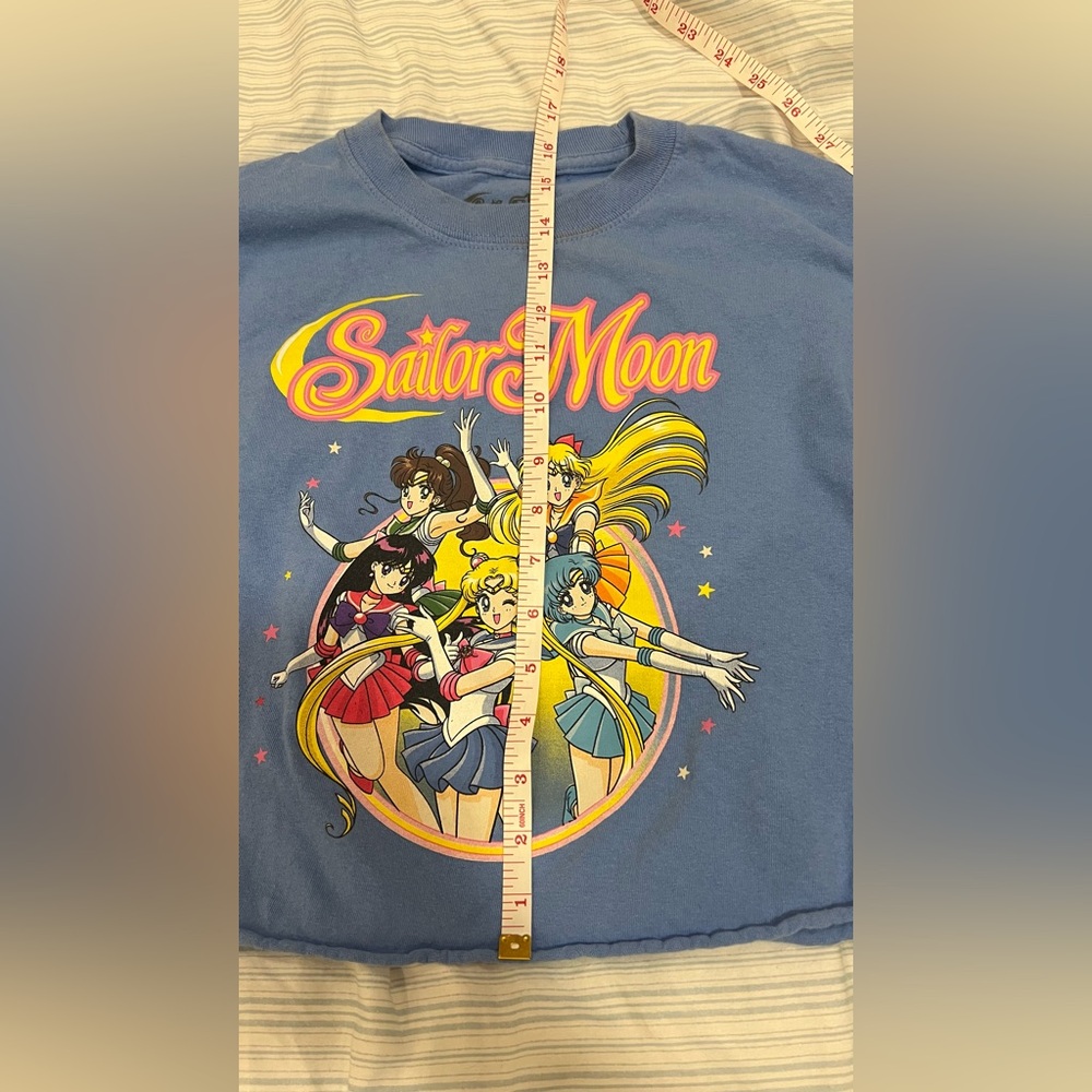 Vintage top - blue long sleeve crop shirt - Sailor moon - Picture 9 of 13
